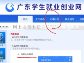 广东省高等学校毕业生就业指导中心档案查询