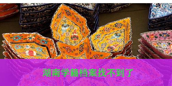 湖南学籍档案找不到了怎么办？